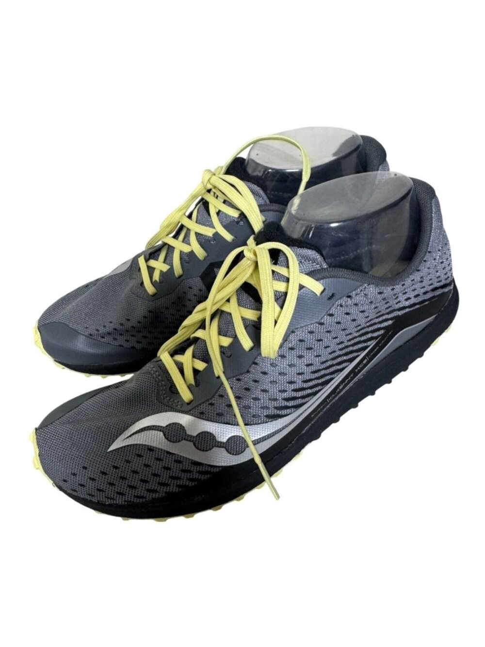 Saucony Kilkenny XC8 Women Running Shoes Size 10 Lightweight Gray Yellow Outdoor